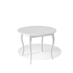 Стеклянный стол Kenner 1000С (Белый/Стекло белое глянец) в Великом Новгороде