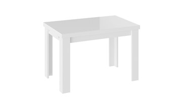 Маленький стол Норман тип 1, цвет Белый/Стекло белый глянец в Великом Новгороде