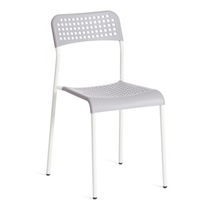 Кухонный стул ADDE (mod.C-049) металл/пластик, 39х49х78, Grey (серый) /White (белый) арт.19256 в Великом Новгороде