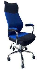 Кресло для компьютера C168 синий в Великом Новгороде