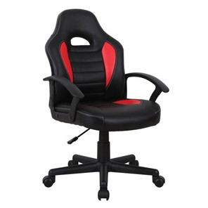 Кресло офисное BRABIX "Spark GM-201", экокожа, черное/красное, 532503 в Великом Новгороде