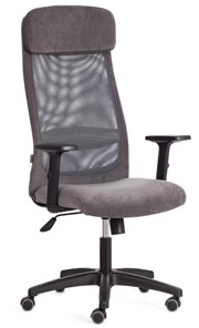 Офисное кресло PROFIT PLT флок/ткань, серый, 29/W-12, арт.20537 в Великом Новгороде