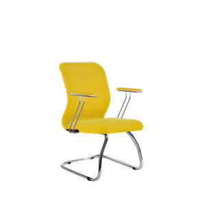 Кресло компьютерное SU-Mr-4/подл.078/осн.007 желтый в Великом Новгороде