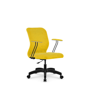 Кресло компьютерное SU-Mr-4/подл.079/осн.005 желтый в Великом Новгороде