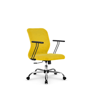 Офисное кресло SU-Mr-4/подл.109/осн.003  желтый в Великом Новгороде