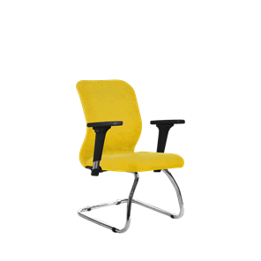 Офисное кресло SU-Mr-4/подл.200/осн.007 желтый в Великом Новгороде