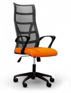 Кресло офисное 5600, оранж/черное в Великом Новгороде