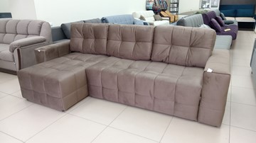 Угловой диван с оттоманкой Реал ДУ Graund 03 велюр в Великом Новгороде