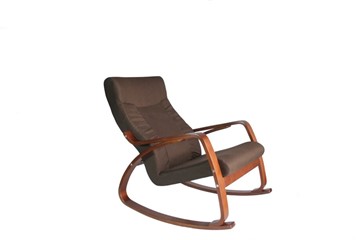 Кресло-качалка Женева, ткань шоколад в Великом Новгороде
