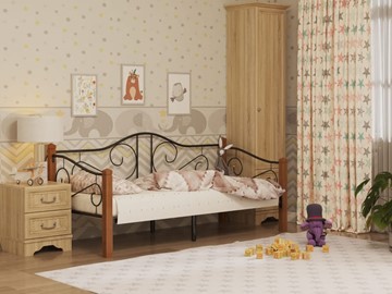Кровать для детей Гарда 7, 90х200, черная в Великом Новгороде