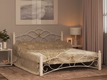 Кровать в спальню Гарда 3, 160х200, белая в Великом Новгороде