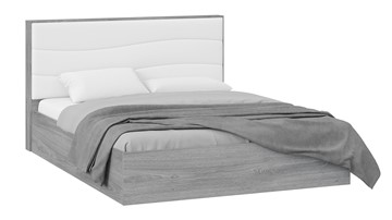 Кровать с механизмом 2-спальная ТриЯ Миранда тип 1 (Дуб Гамильтон/Белый глянец) в Великом Новгороде