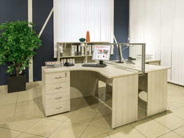 Комплект офисной мебели Комфорт (дуб шамони) №2 в Великом Новгороде