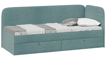 Кровать в детскую Молли тип 1 (80), Микровелюр Scandi Indigo 11 в Великом Новгороде