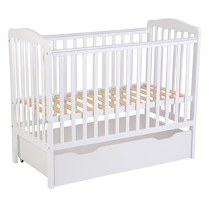 Кроватка для новорожденных POLINI Kids Simple 310-01 Белый в Великом Новгороде