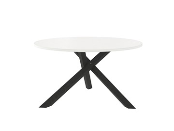 Круглый столик Триада-15Д, черный/белый в Великом Новгороде