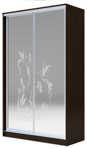 Шкаф 2200х1200х420 два зеркала, "Колибри" ХИТ 22-4-12-66-03 Венге Аруба в Великом Новгороде