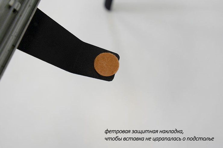 Стол раздвижной Дали-1L(ноги черные, дуб табако) в Великом Новгороде - изображение 6