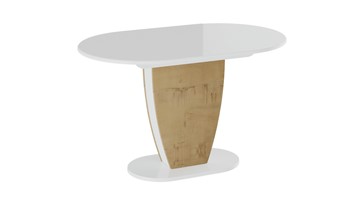 Кухонный стол раскладной Монреаль тип 1 (Белый глянец/Бунратти) в Великом Новгороде
