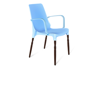 Обеденный стул SHT-ST76/S424-F (голубой/коричневый муар) в Великом Новгороде