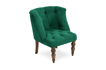 Мягкое кресло Бриджит зеленый ножки коричневые в Великом Новгороде