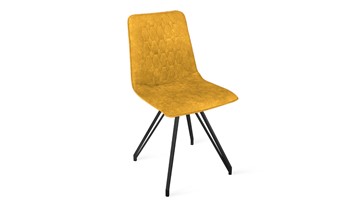 Обеденный стул Хьюго К4 (Черный муар/Микровелюр Wellmart Yellow) в Великом Новгороде