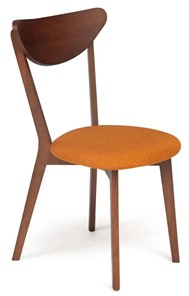 Обеденный стул MAXI (Макси), бук/ткань 86x48,5x54,5 Оранжевый/коричневый (2 шт) арт.10467 в Великом Новгороде
