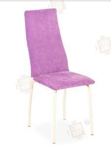 Кухонный стул Волна, каркас металл бежевый, инфинити фиолетовый в Великом Новгороде