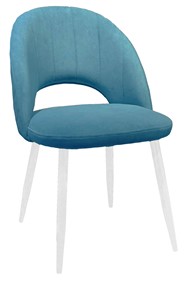 Обеденный стул 217 V16 голубой/белый в Великом Новгороде