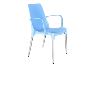 Обеденный стул SHT-ST76/S424-С (голубой/хром лак) в Великом Новгороде