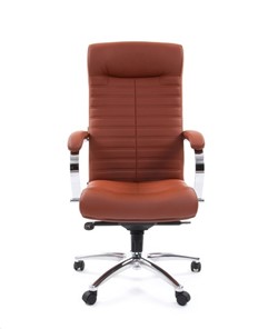Офисное кресло CHAIRMAN 480 Экокожа Terra 111 (коричневая) в Великом Новгороде - предосмотр 1