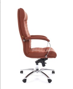 Офисное кресло CHAIRMAN 480 Экокожа Terra 111 (коричневая) в Великом Новгороде - предосмотр 2