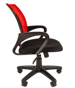Офисное кресло CHAIRMAN 696 black Сетчатый акрил DW69 красный в Великом Новгороде - предосмотр 1
