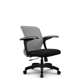 Компьютерное кресло SU-M-4/подл.160/осн.001, Светло-серый/Черный в Великом Новгороде