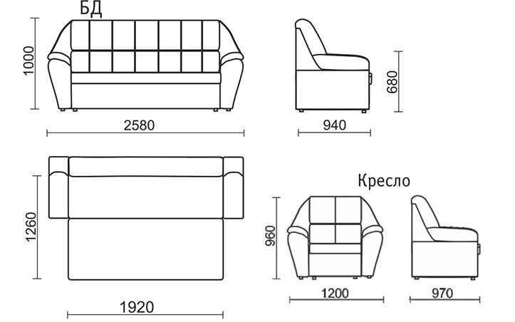 Прямой диван Блистер БД в Великом Новгороде - изображение 7