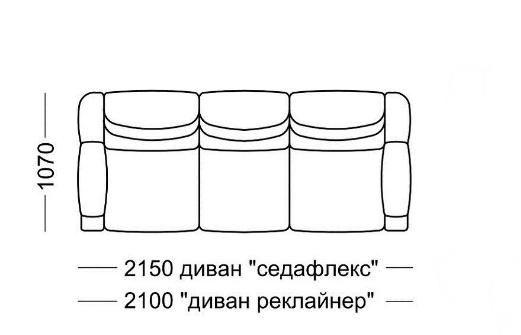 Диван прямой Мишель Элита 50 М, седафлекс в Великом Новгороде - изображение 7