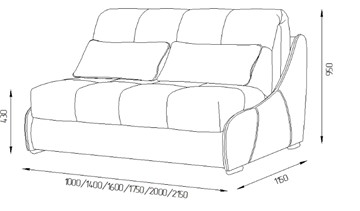 Прямой диван Токио 150 (ППУ) в Великом Новгороде - предосмотр 11