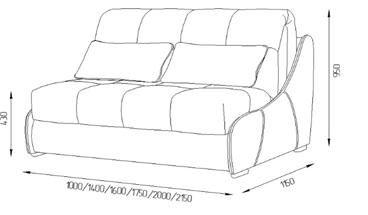 Прямой диван Токио 150 (ППУ) в Великом Новгороде - изображение 11