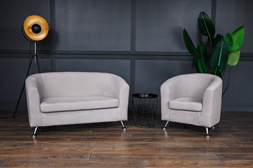 Комплект мебели Брамс  цвет бежевый диван 2Д + кресло в Великом Новгороде