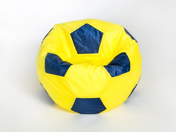 Кресло-мешок Мяч малый, желто-синий в Великом Новгороде - изображение
