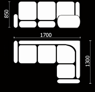 Кухонный угловой диван Нео КМ-01 (168х128 см.) в Великом Новгороде - предосмотр 3