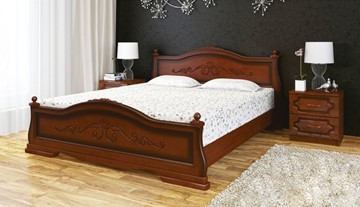 Спальная кровать Карина-1 (Орех) 90х200 в Великом Новгороде