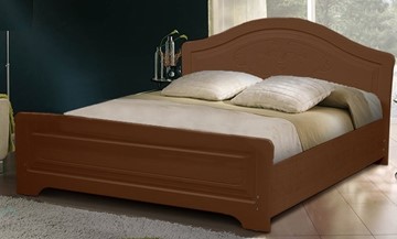 Спальная кровать Ивушка-5 2000х1800, цвет Итальянский орех в Великом Новгороде