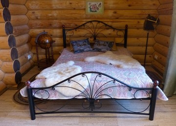 Кровать Фортуна 2, 1400, черный/черный в Великом Новгороде