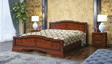 Спальная кровать Карина-6 (Орех) 160х200 в Великом Новгороде