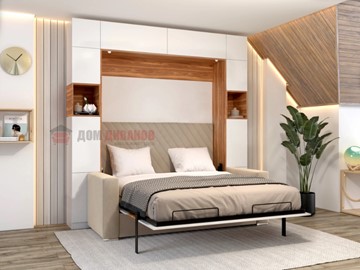 Кровать-шкаф с диваном Аделина 1400х2000 в Великом Новгороде
