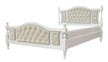 Полутороспальная кровать Жасмин (Белый античный) 140х200 в Великом Новгороде