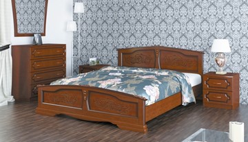 Спальная кровать Елена (Орех) 120х200 в Великом Новгороде