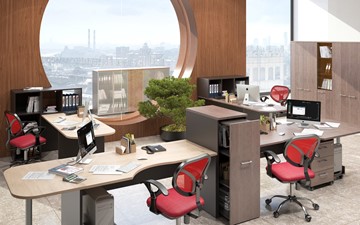 Комплект офисной мебели Xten для двух сотрудников с тумбочками в Великом Новгороде - предосмотр 5