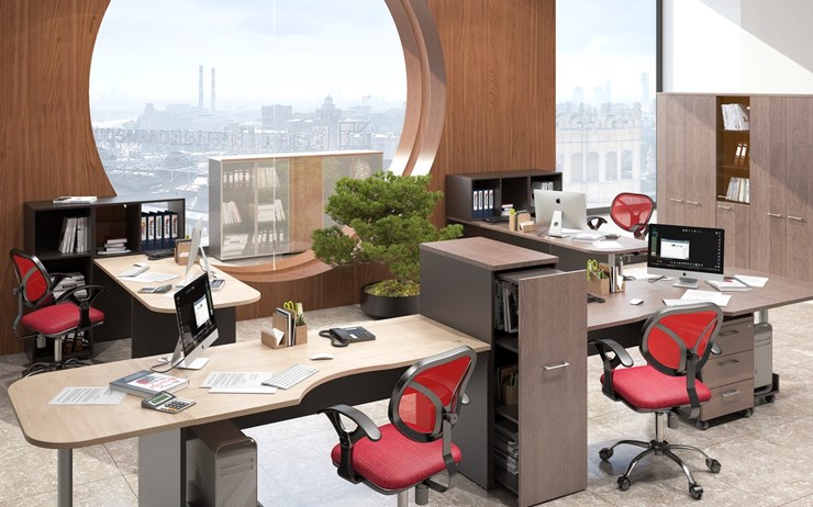 Комплект офисной мебели Xten для двух сотрудников с тумбочками в Великом Новгороде - изображение 5